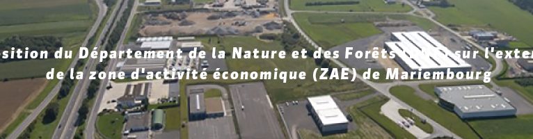 La position du Département de la Nature et des Forêts (DNF) sur l'extension de la zone d'activité économique (ZAE) de Mariembourg