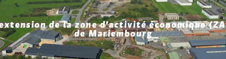 L'extension de la zone d'activité économique (ZAE) de Mariembourg
