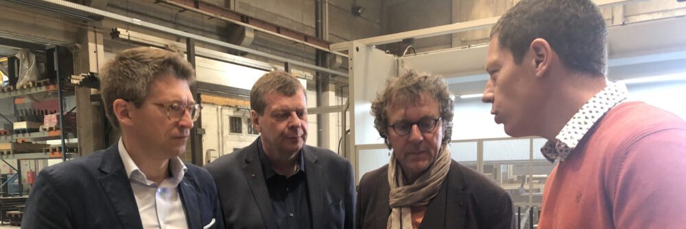 Visite de Dcoup Laser avec Pierre-Yves Dermagne
