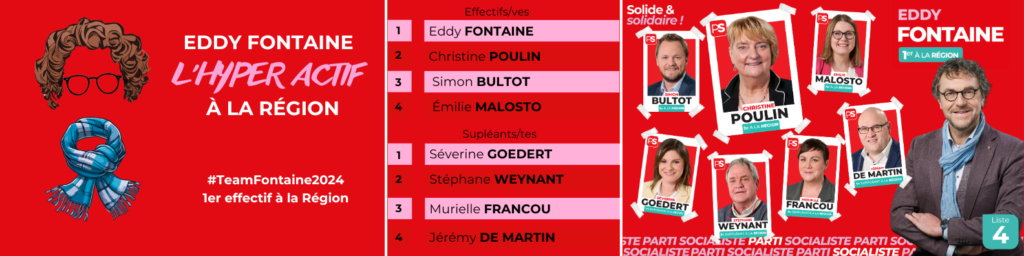 Eddy Fontaine a succédé à Pierre-Yves Dermagne en devenant tête de liste pour les élections régionales.